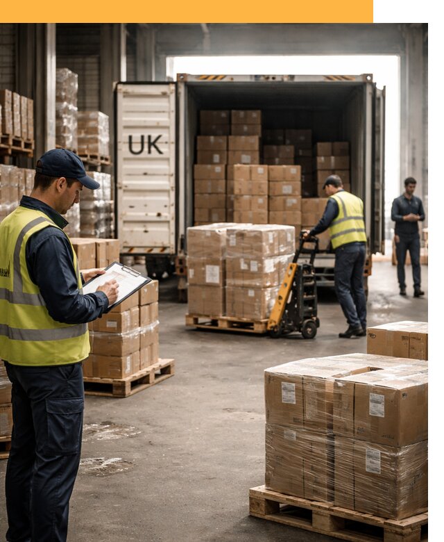 Доставка грузов из Великобритании с таможенным оформлением от 12784