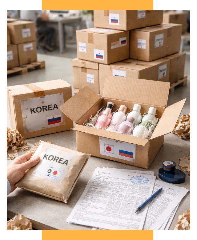 Доставка косметики из Кореи от 8693 р. под ключ | СетСервис-Нвд