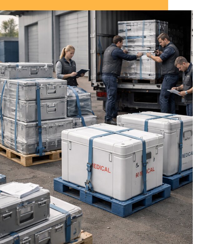 Перевозка медицинского оборудования по всему миру от 15341 руб