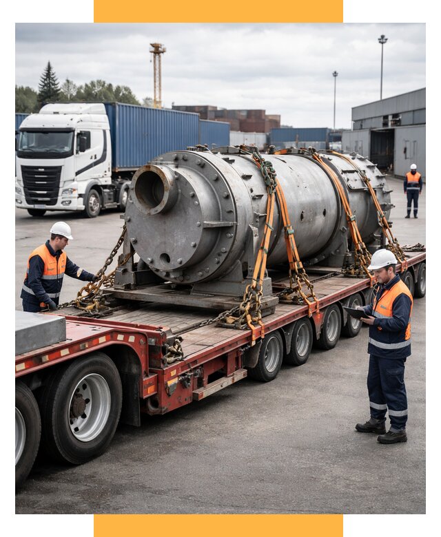 Перевозка тяжеловесных грузов под ключ от 153405 р. | СетСервис-Нвд