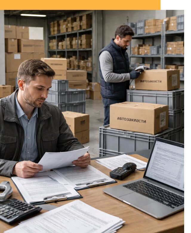 Таможенное оформление автозапчастей по выгодным тарифам от 8693